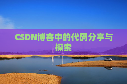 CSDN博客中的代码分享与探索